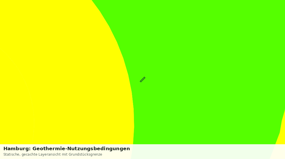 Statische Kartenansicht: Hamburg: Geothermie-Nutzungsbedingungen