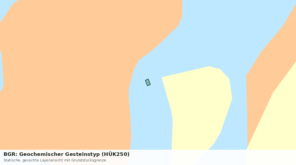 Statische Kartenansicht: BGR: Geochemischer Gesteinstyp (HÜK250)