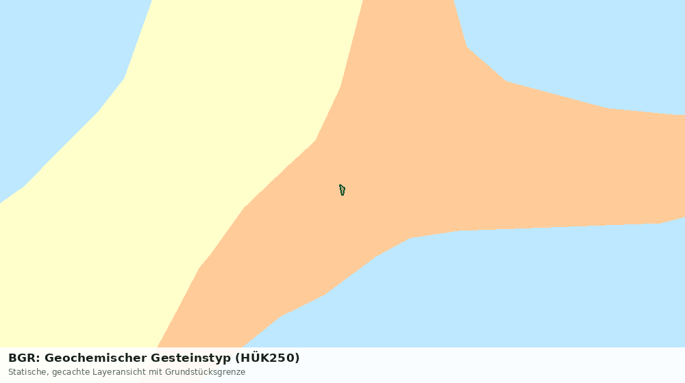 Statische Kartenansicht: BGR: Geochemischer Gesteinstyp (HÜK250)