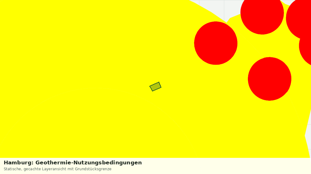Statische Kartenansicht: Hamburg: Geothermie-Nutzungsbedingungen