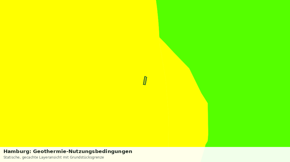 Statische Kartenansicht: Hamburg: Geothermie-Nutzungsbedingungen