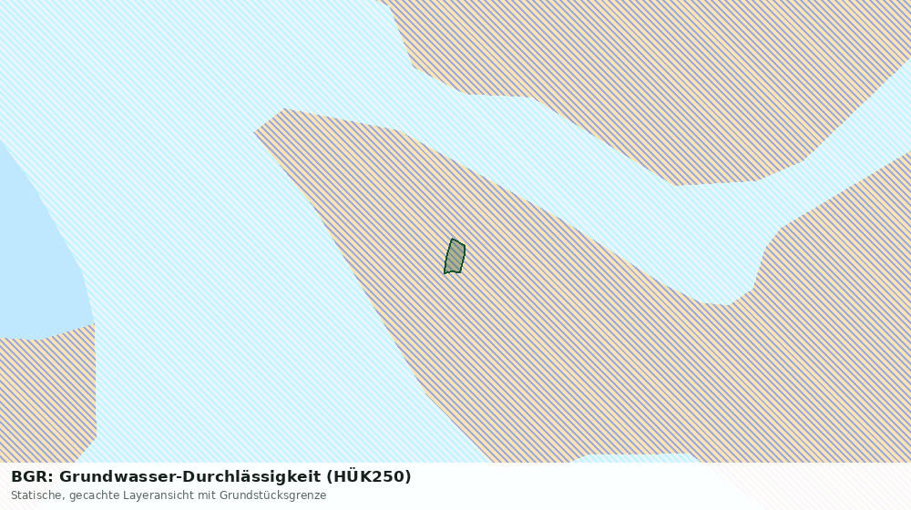 Statische Kartenansicht: BGR: Grundwasser-Durchlässigkeit (HÜK250)
