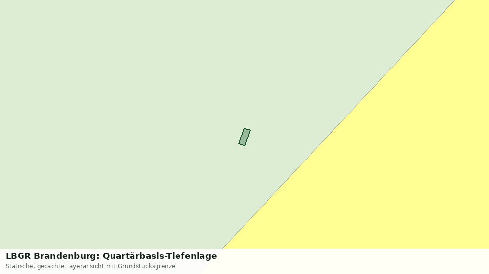 Statische Kartenansicht: LBGR Brandenburg: Quartärbasis-Tiefenlage