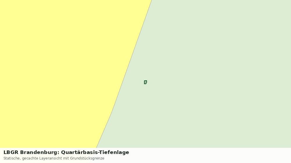 Statische Kartenansicht: LBGR Brandenburg: Quartärbasis-Tiefenlage