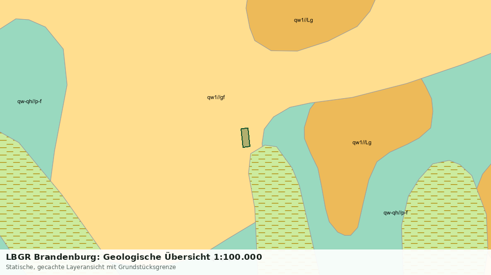Statische Kartenansicht: LBGR Brandenburg: Geologische Übersicht 1:100.000