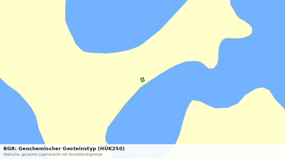 Statische Kartenansicht: BGR: Geochemischer Gesteinstyp (HÜK250)