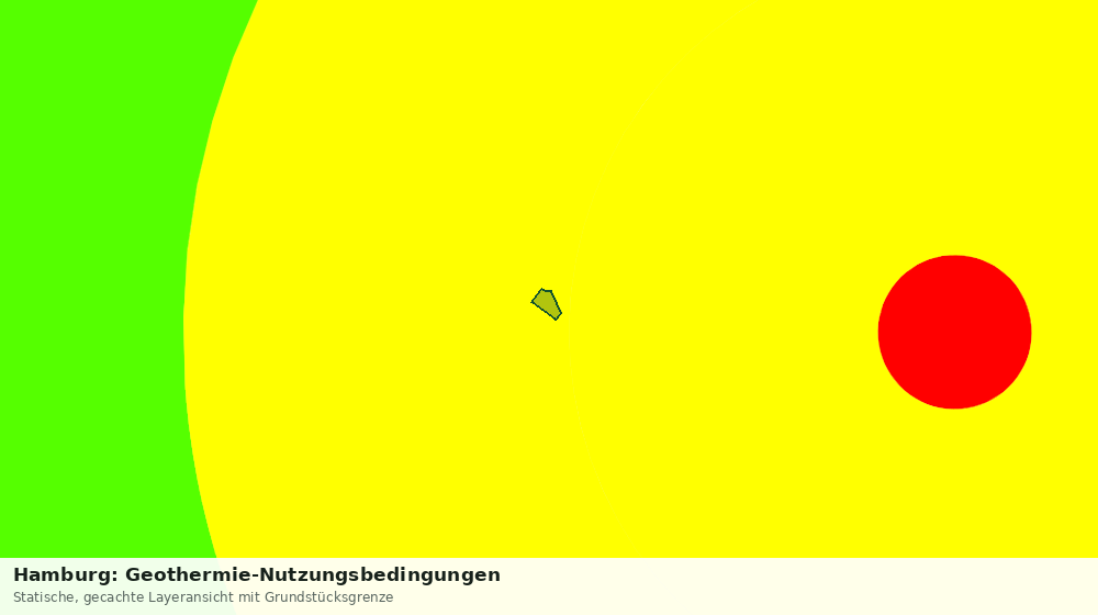 Statische Kartenansicht: Hamburg: Geothermie-Nutzungsbedingungen