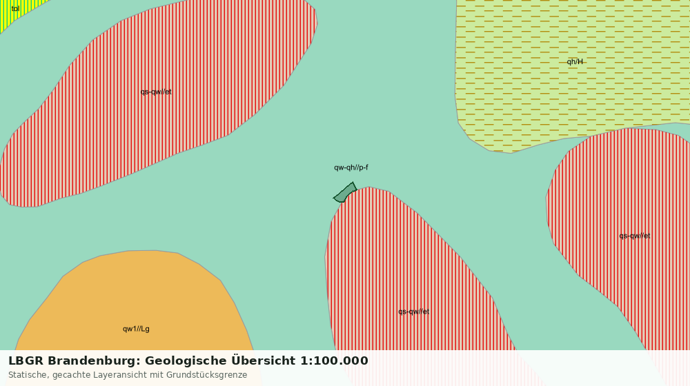 Statische Kartenansicht: LBGR Brandenburg: Geologische Übersicht 1:100.000