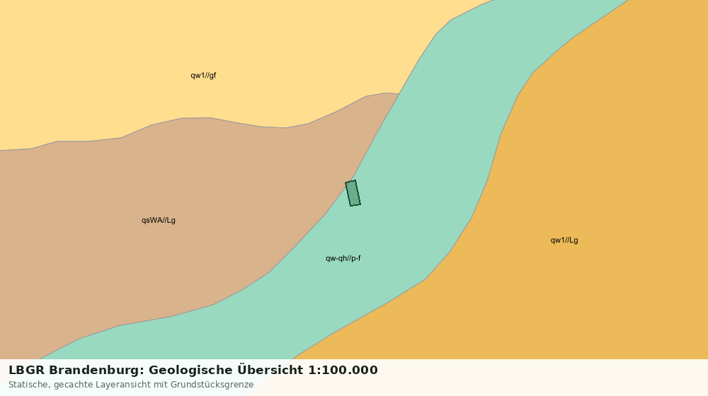 Statische Kartenansicht: LBGR Brandenburg: Geologische Übersicht 1:100.000