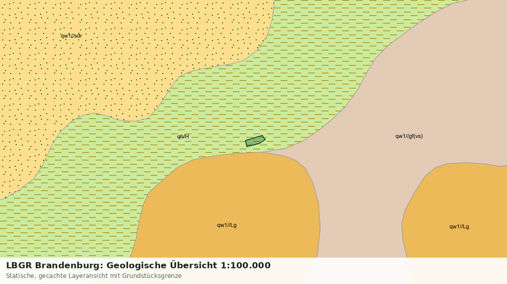 Statische Kartenansicht: LBGR Brandenburg: Geologische Übersicht 1:100.000