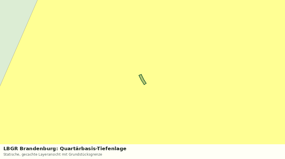 Statische Kartenansicht: LBGR Brandenburg: Quartärbasis-Tiefenlage