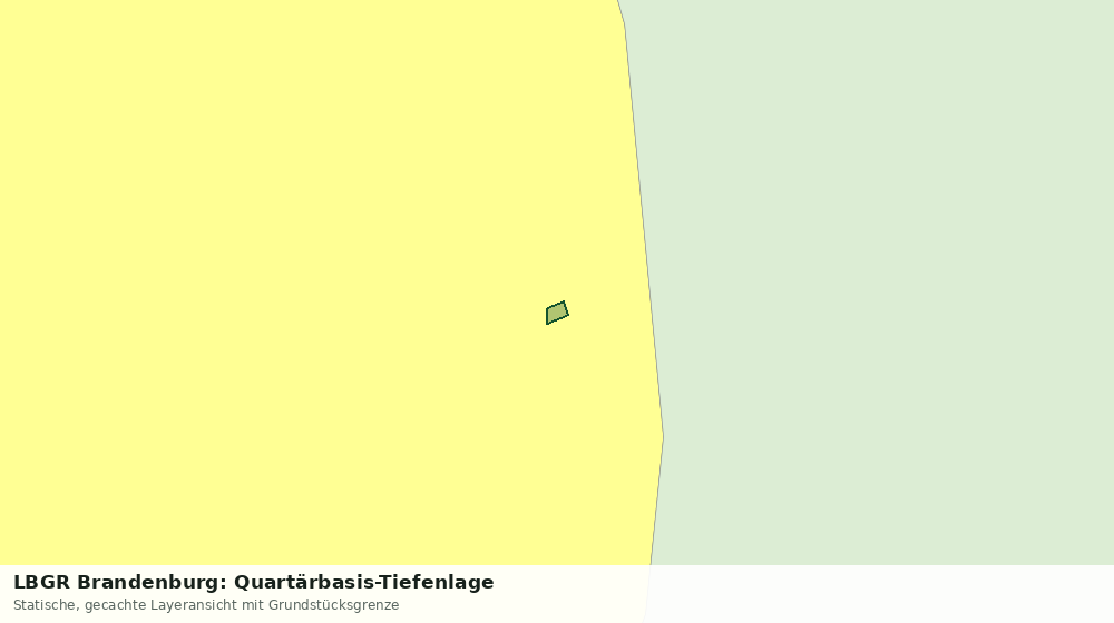 Statische Kartenansicht: LBGR Brandenburg: Quartärbasis-Tiefenlage