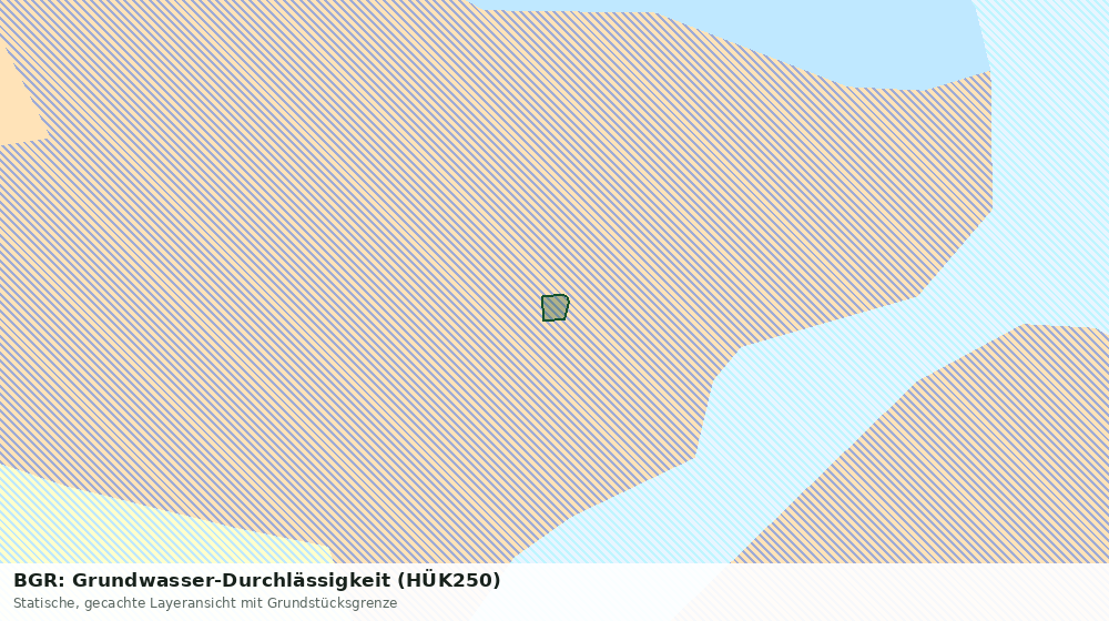 Statische Kartenansicht: BGR: Grundwasser-Durchlässigkeit (HÜK250)