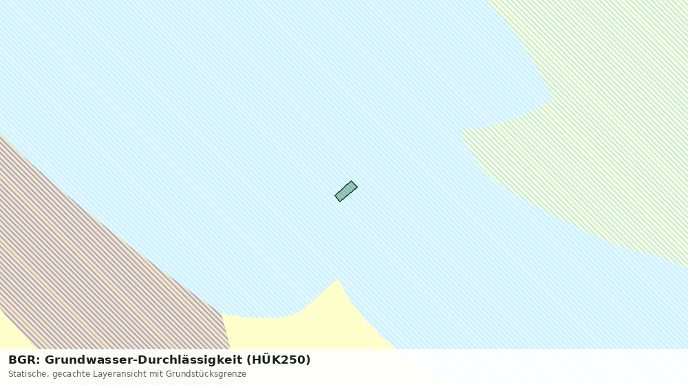Statische Kartenansicht: BGR: Grundwasser-Durchlässigkeit (HÜK250)