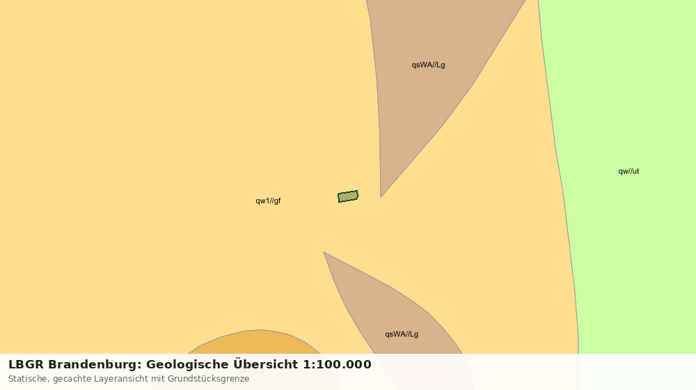 Statische Kartenansicht: LBGR Brandenburg: Geologische Übersicht 1:100.000