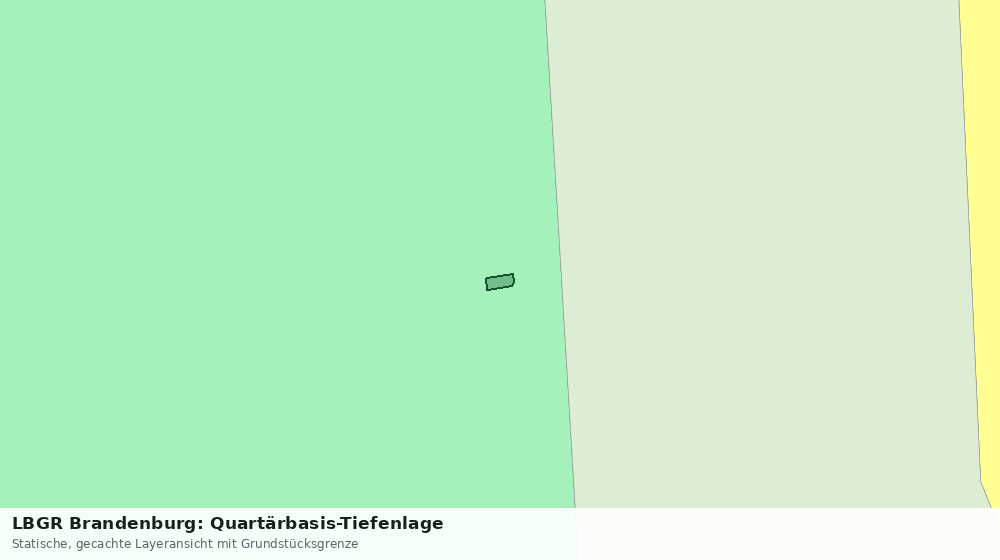 Statische Kartenansicht: LBGR Brandenburg: Quartärbasis-Tiefenlage