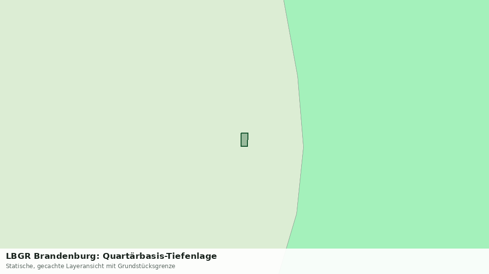 Statische Kartenansicht: LBGR Brandenburg: Quartärbasis-Tiefenlage
