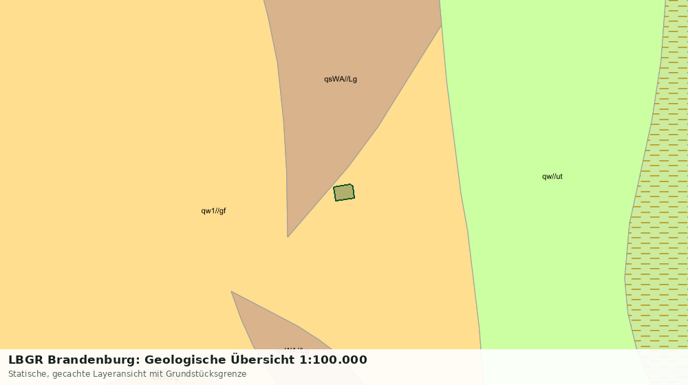 Statische Kartenansicht: LBGR Brandenburg: Geologische Übersicht 1:100.000