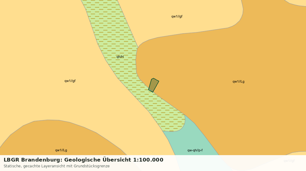Statische Kartenansicht: LBGR Brandenburg: Geologische Übersicht 1:100.000