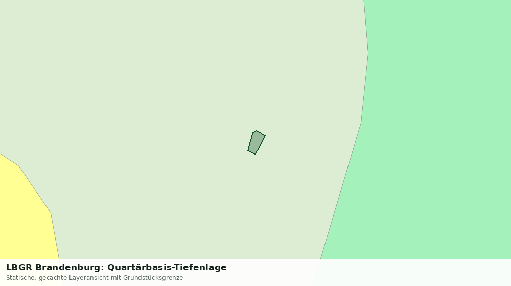 Statische Kartenansicht: LBGR Brandenburg: Quartärbasis-Tiefenlage