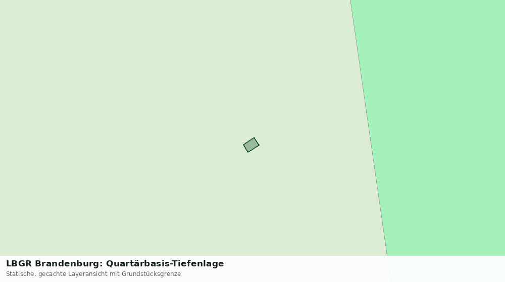 Statische Kartenansicht: LBGR Brandenburg: Quartärbasis-Tiefenlage