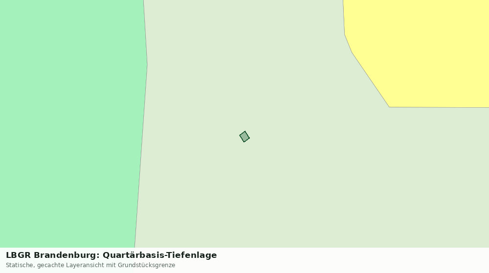 Statische Kartenansicht: LBGR Brandenburg: Quartärbasis-Tiefenlage