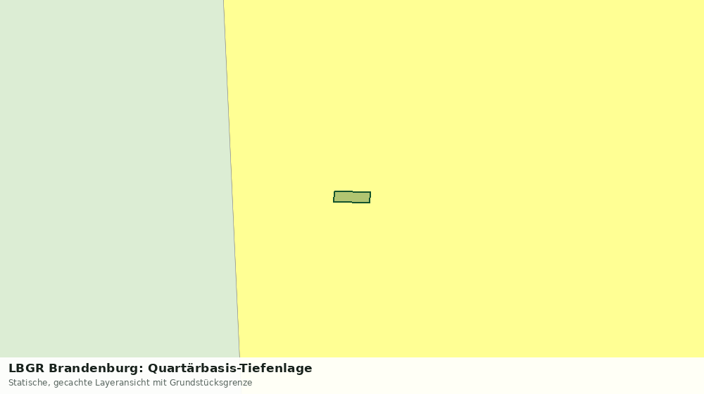 Statische Kartenansicht: LBGR Brandenburg: Quartärbasis-Tiefenlage