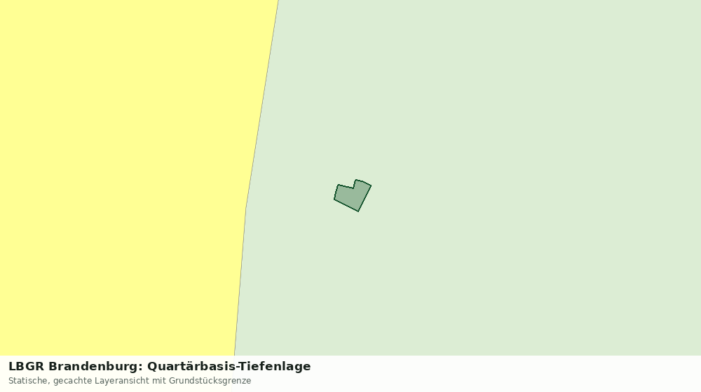 Statische Kartenansicht: LBGR Brandenburg: Quartärbasis-Tiefenlage