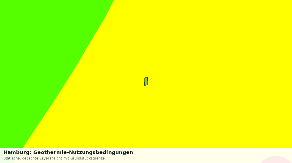 Statische Kartenansicht: Hamburg: Geothermie-Nutzungsbedingungen