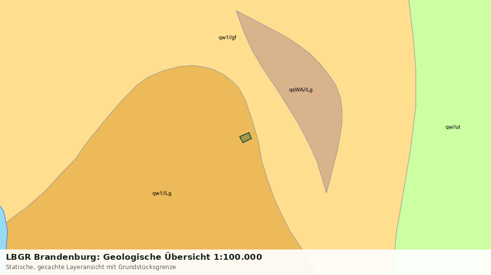 Statische Kartenansicht: LBGR Brandenburg: Geologische Übersicht 1:100.000