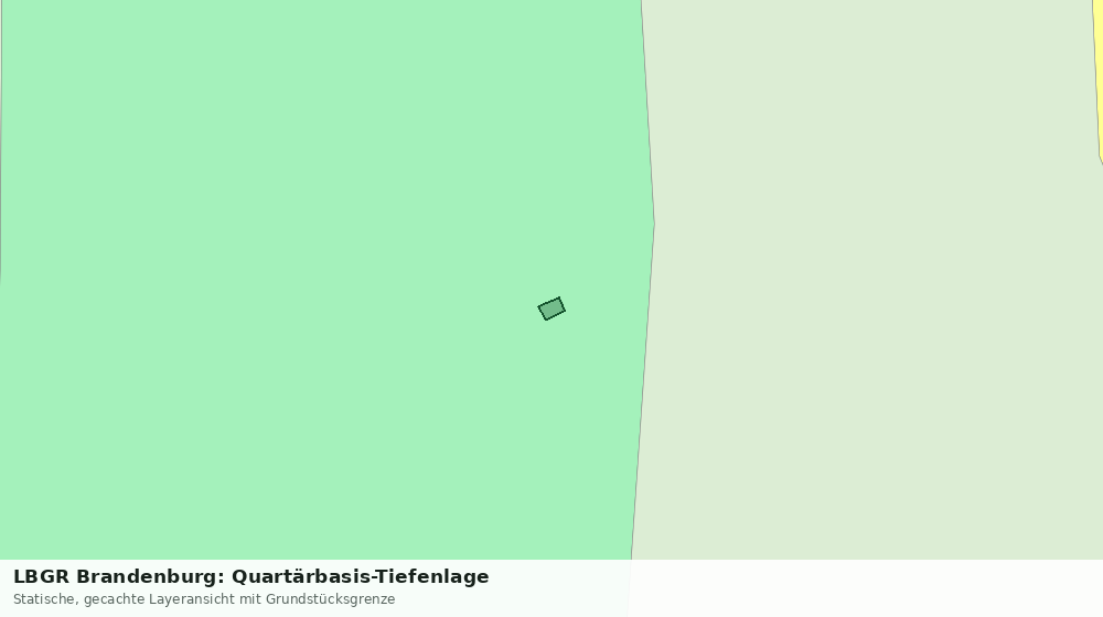 Statische Kartenansicht: LBGR Brandenburg: Quartärbasis-Tiefenlage