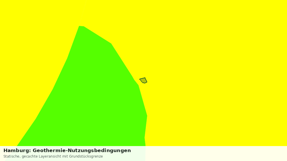 Statische Kartenansicht: Hamburg: Geothermie-Nutzungsbedingungen