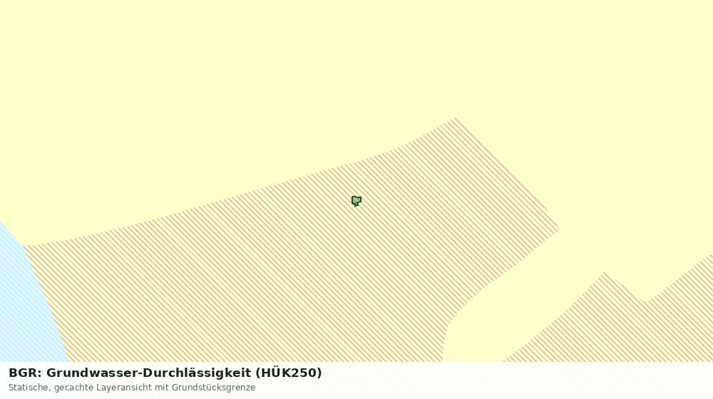 Statische Kartenansicht: BGR: Grundwasser-Durchlässigkeit (HÜK250)