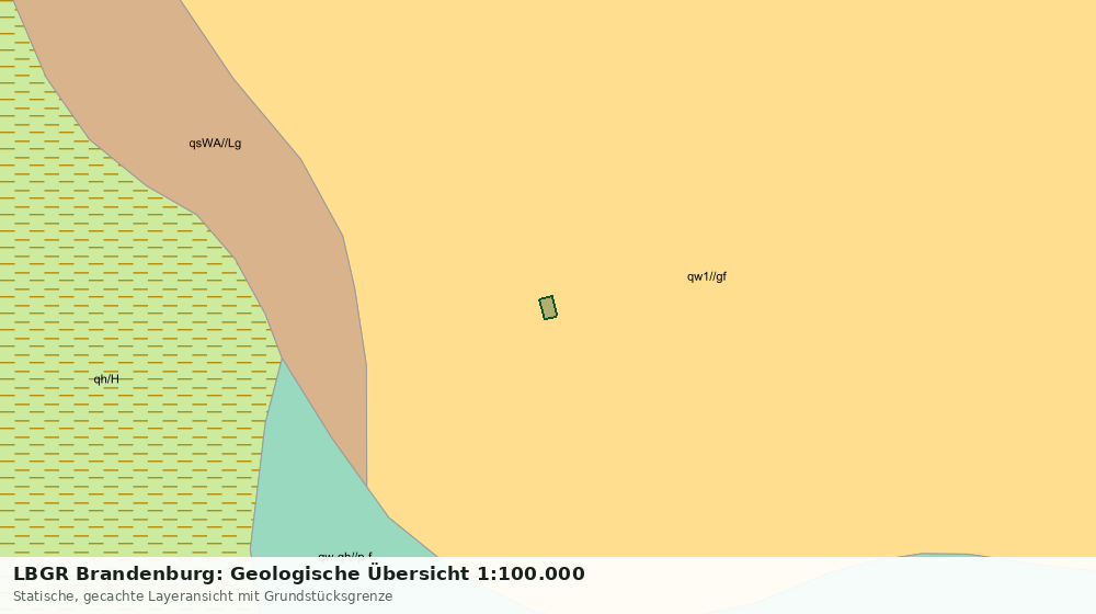 Statische Kartenansicht: LBGR Brandenburg: Geologische Übersicht 1:100.000