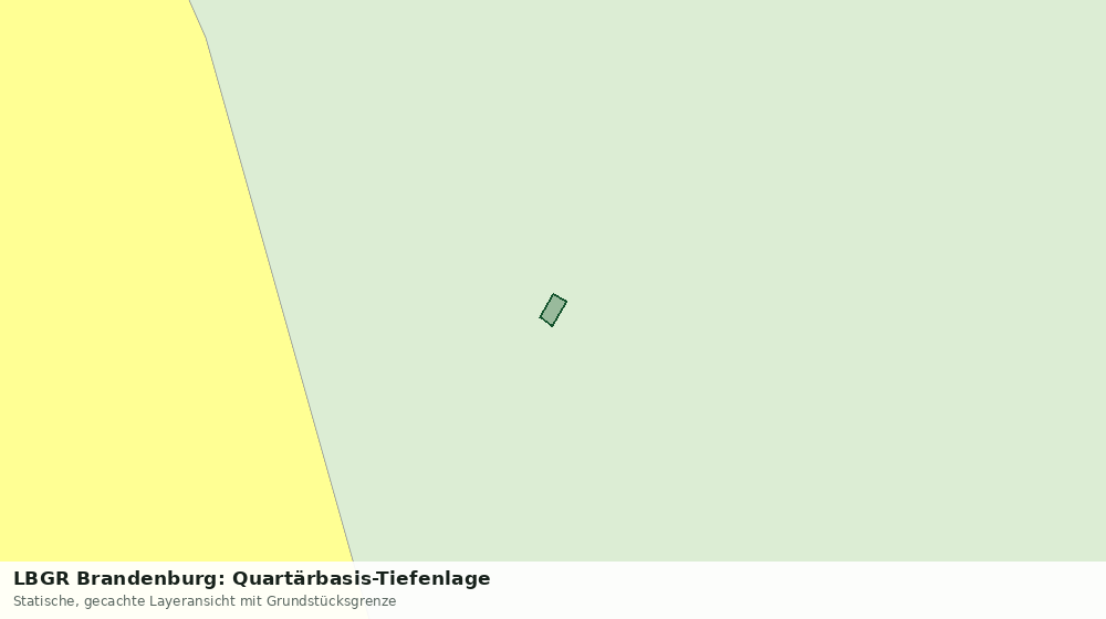 Statische Kartenansicht: LBGR Brandenburg: Quartärbasis-Tiefenlage
