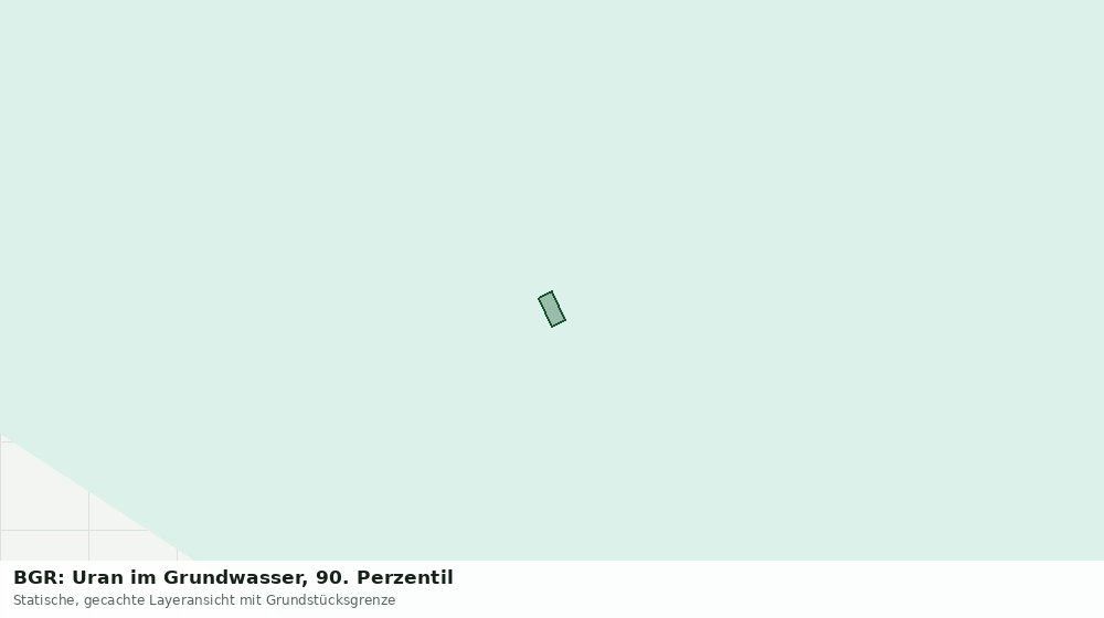 Statische Kartenansicht: BGR: Uran im Grundwasser, 90. Perzentil
