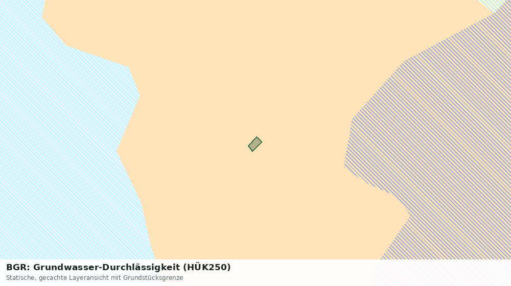 Statische Kartenansicht: BGR: Grundwasser-Durchlässigkeit (HÜK250)