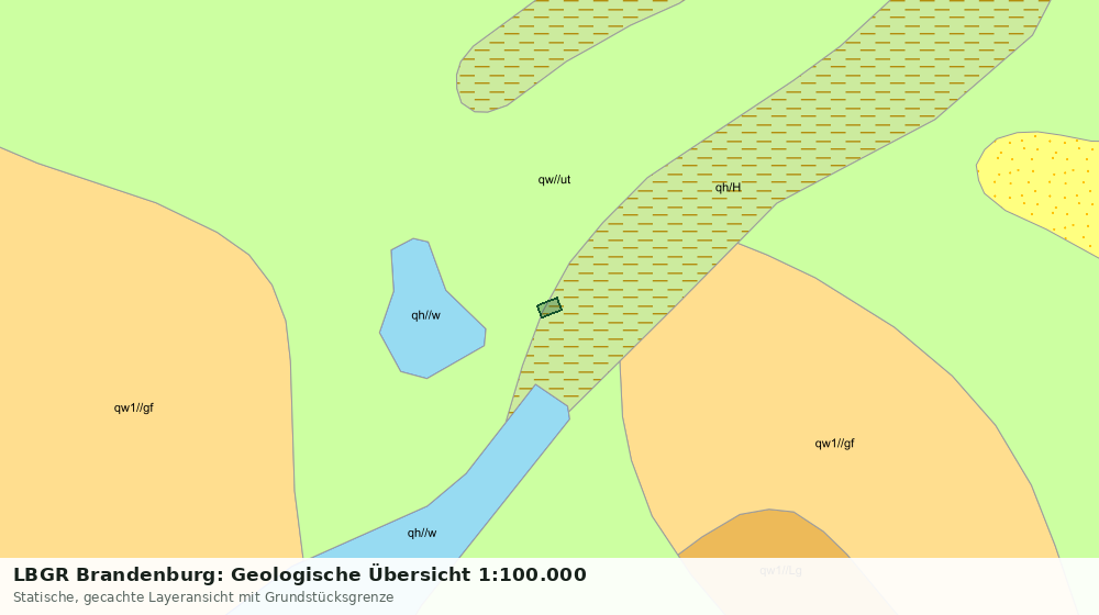 Statische Kartenansicht: LBGR Brandenburg: Geologische Übersicht 1:100.000