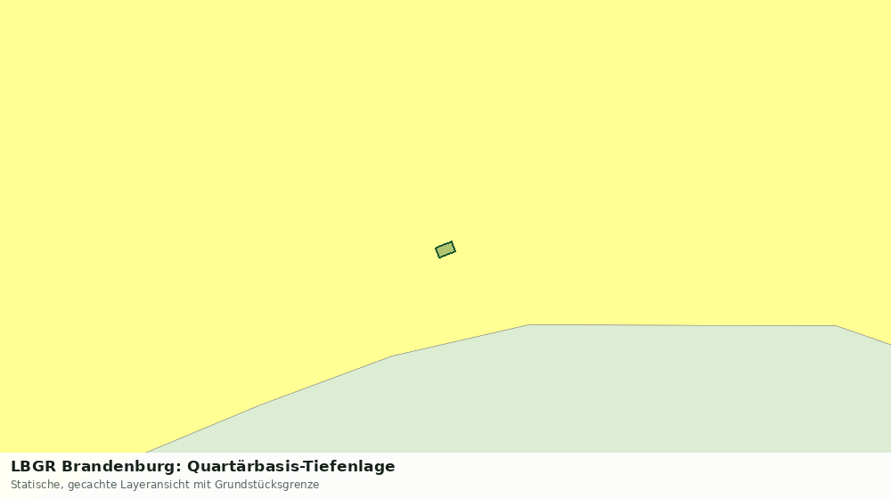 Statische Kartenansicht: LBGR Brandenburg: Quartärbasis-Tiefenlage