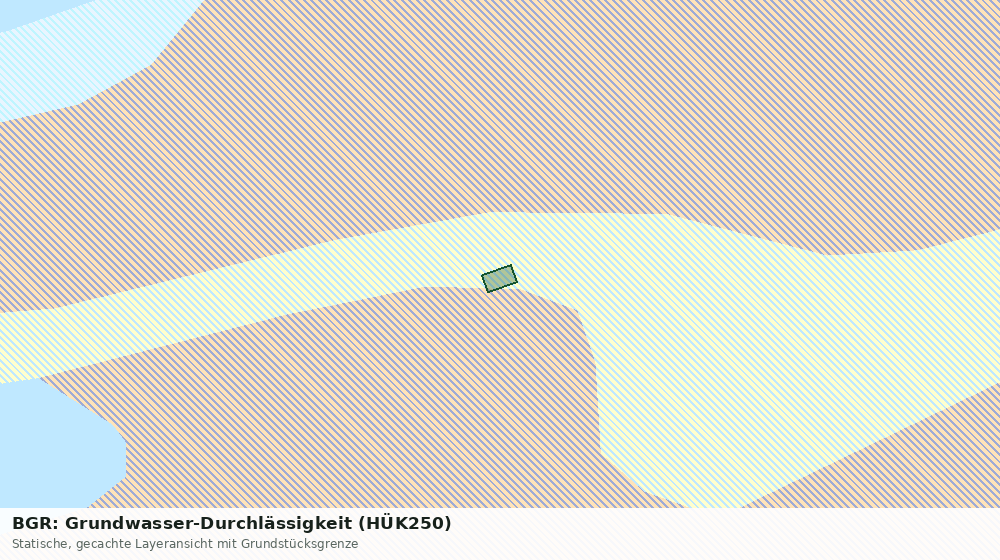 Statische Kartenansicht: BGR: Grundwasser-Durchlässigkeit (HÜK250)