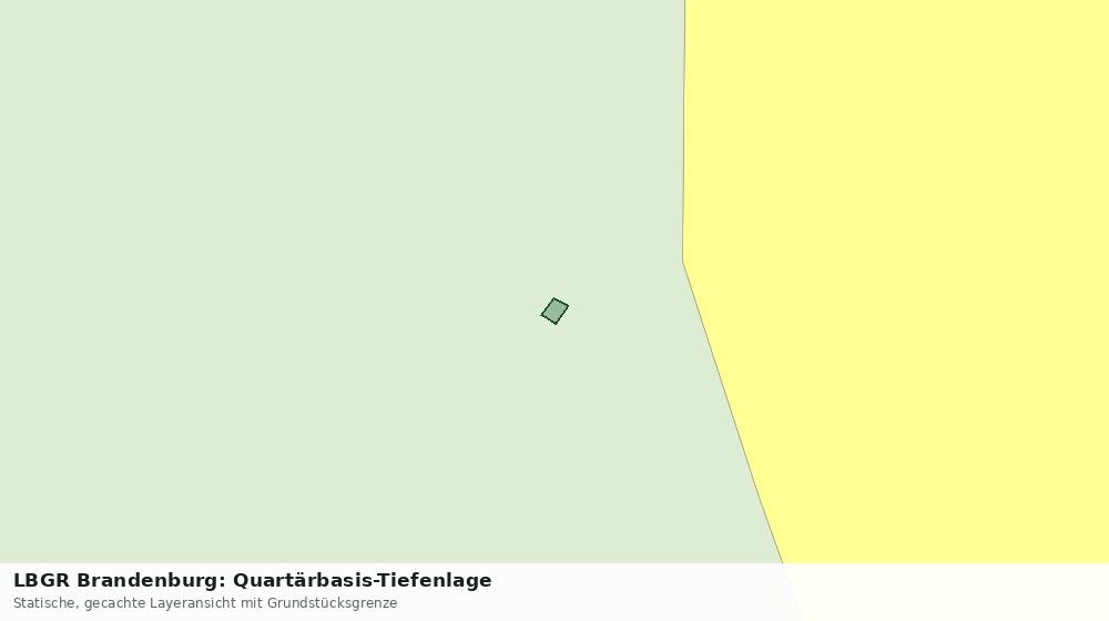 Statische Kartenansicht: LBGR Brandenburg: Quartärbasis-Tiefenlage