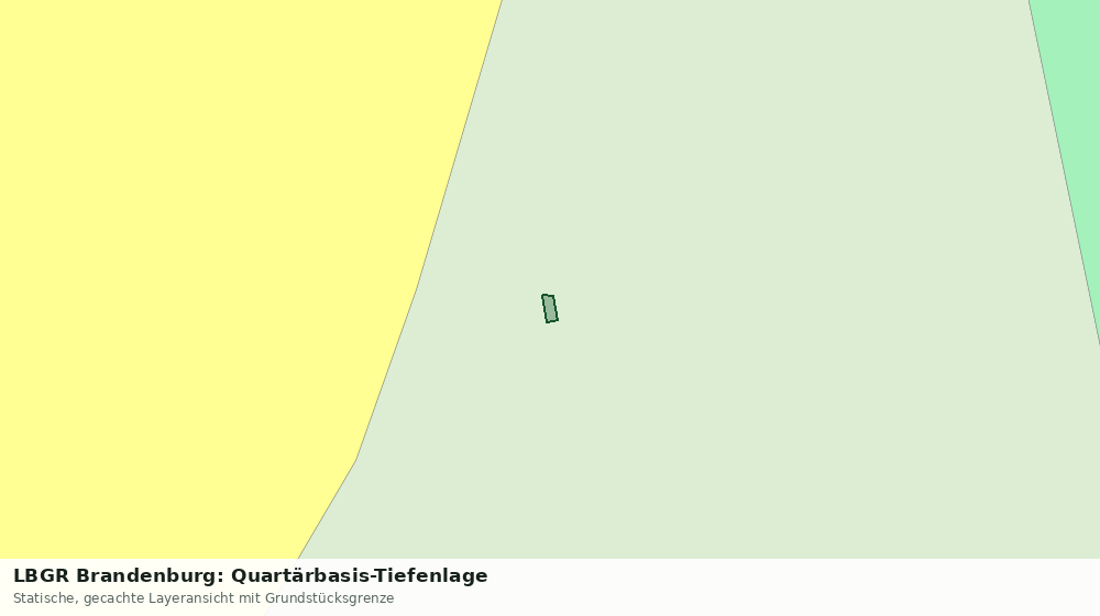 Statische Kartenansicht: LBGR Brandenburg: Quartärbasis-Tiefenlage