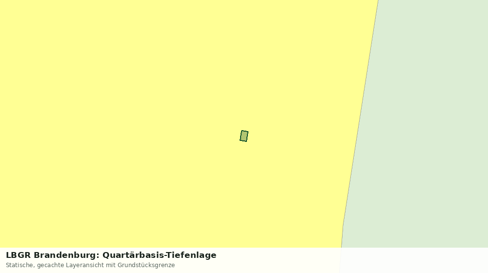 Statische Kartenansicht: LBGR Brandenburg: Quartärbasis-Tiefenlage