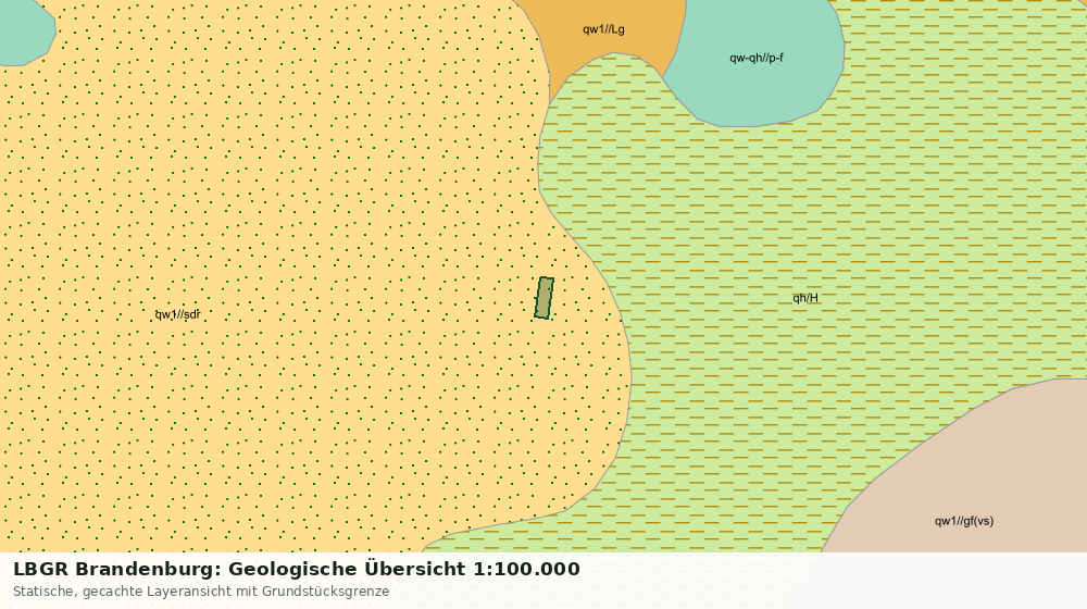 Statische Kartenansicht: LBGR Brandenburg: Geologische Übersicht 1:100.000