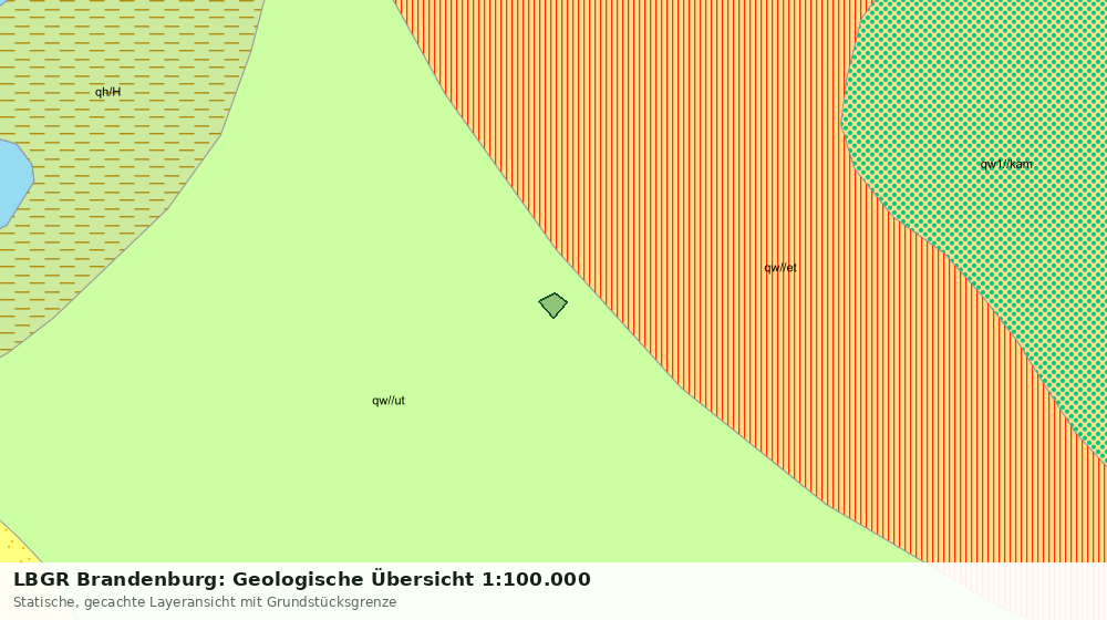 Statische Kartenansicht: LBGR Brandenburg: Geologische Übersicht 1:100.000