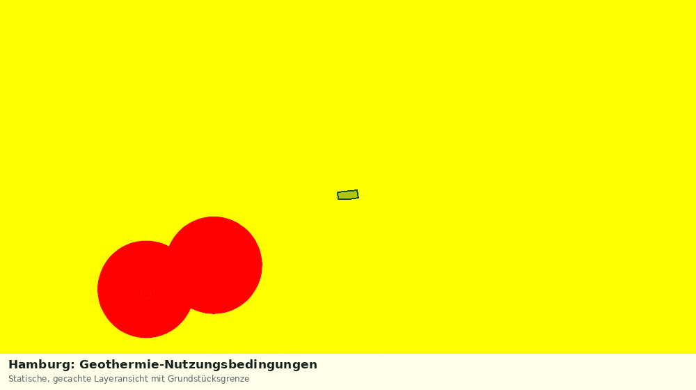 Statische Kartenansicht: Hamburg: Geothermie-Nutzungsbedingungen