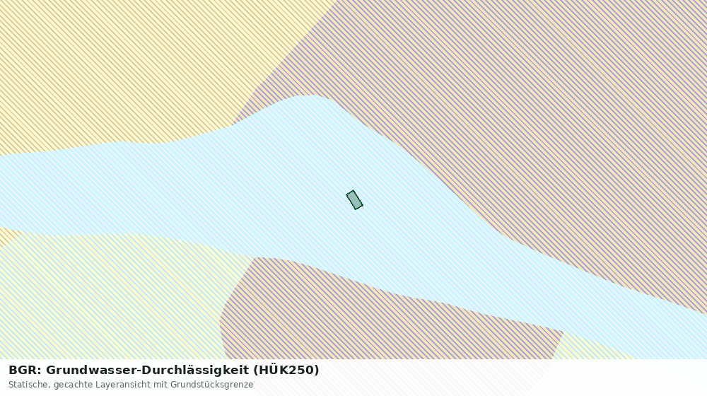 Statische Kartenansicht: BGR: Grundwasser-Durchlässigkeit (HÜK250)