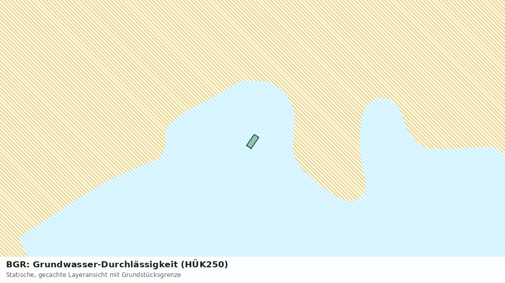 Statische Kartenansicht: BGR: Grundwasser-Durchlässigkeit (HÜK250)