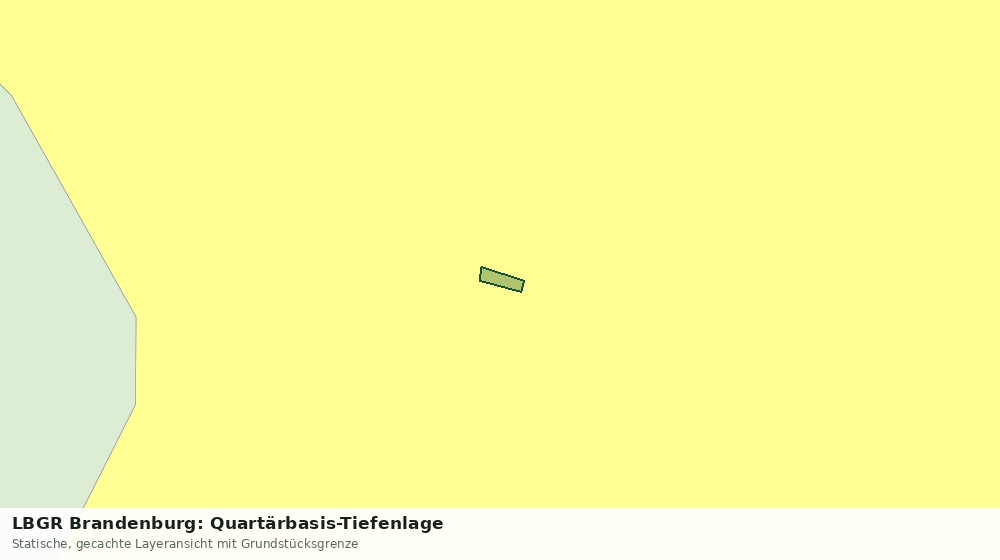 Statische Kartenansicht: LBGR Brandenburg: Quartärbasis-Tiefenlage