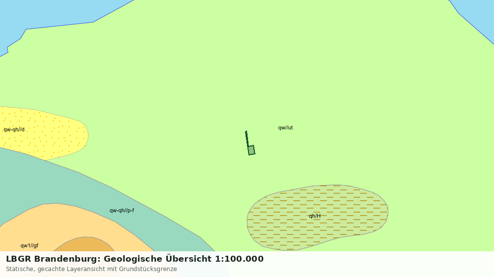 Statische Kartenansicht: LBGR Brandenburg: Geologische Übersicht 1:100.000